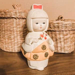 Ceramic Geisha Hakata Doll circa 70s